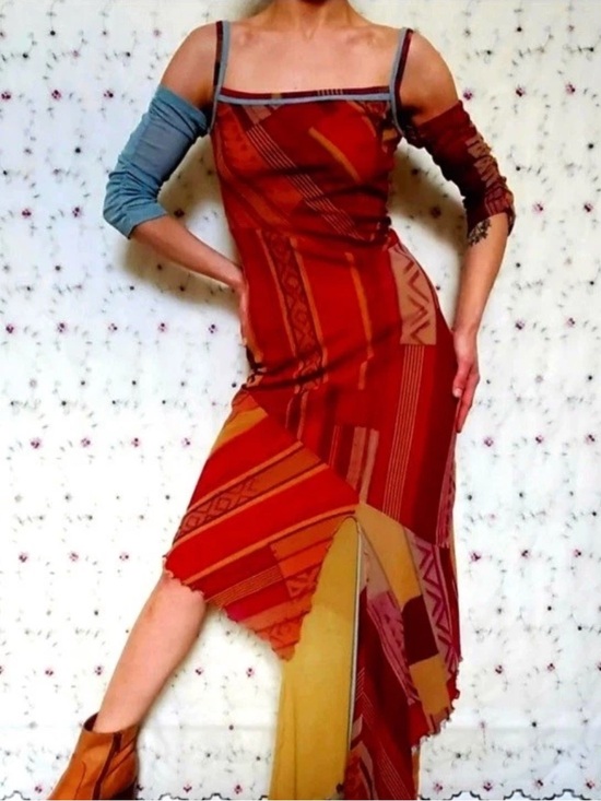 Save The Queen Dresses & Skirts - Vintage Save The Queen Boho Mesh Midi Dress